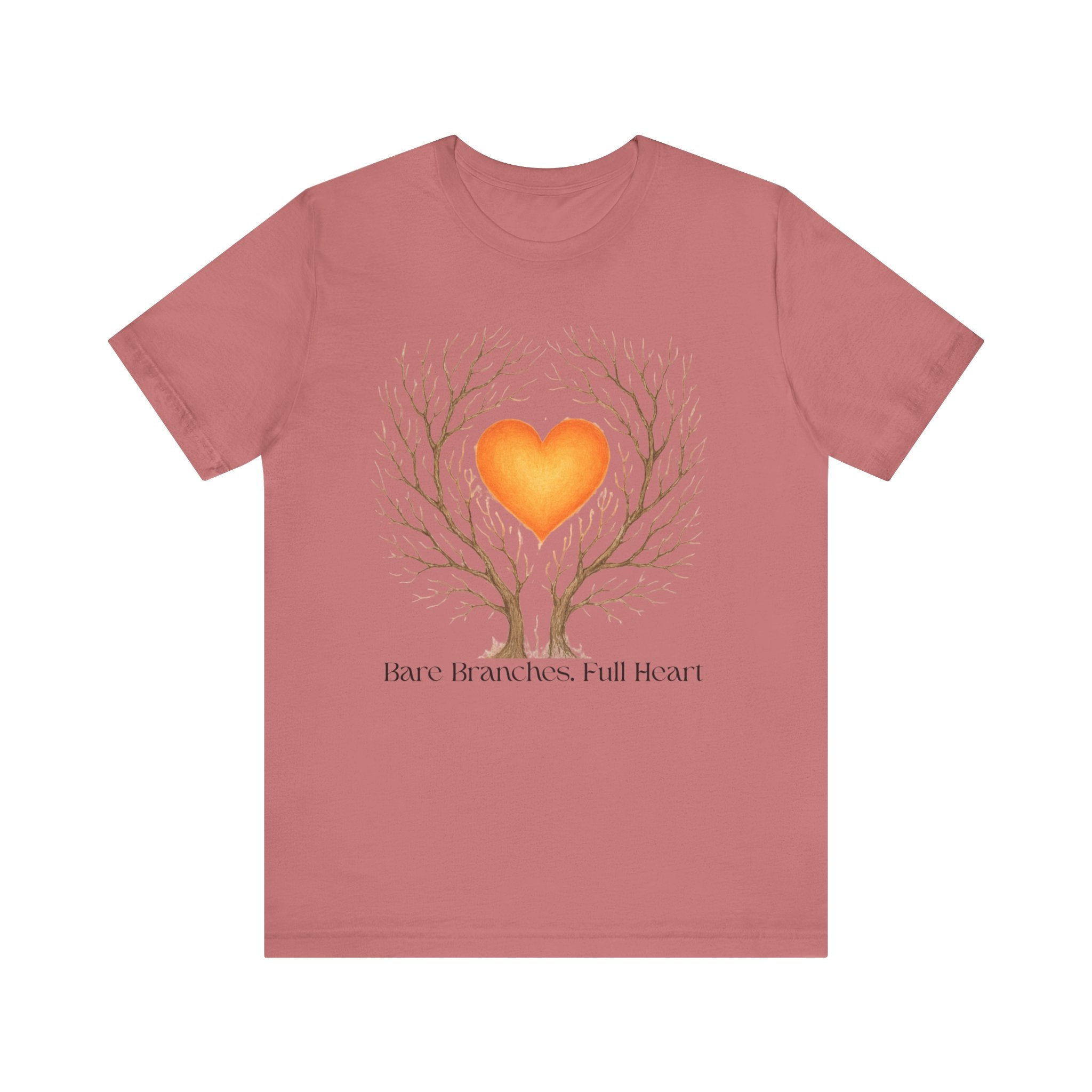 Heart Tree Unisex Jersey Tee - Inspiration & Nature Design
